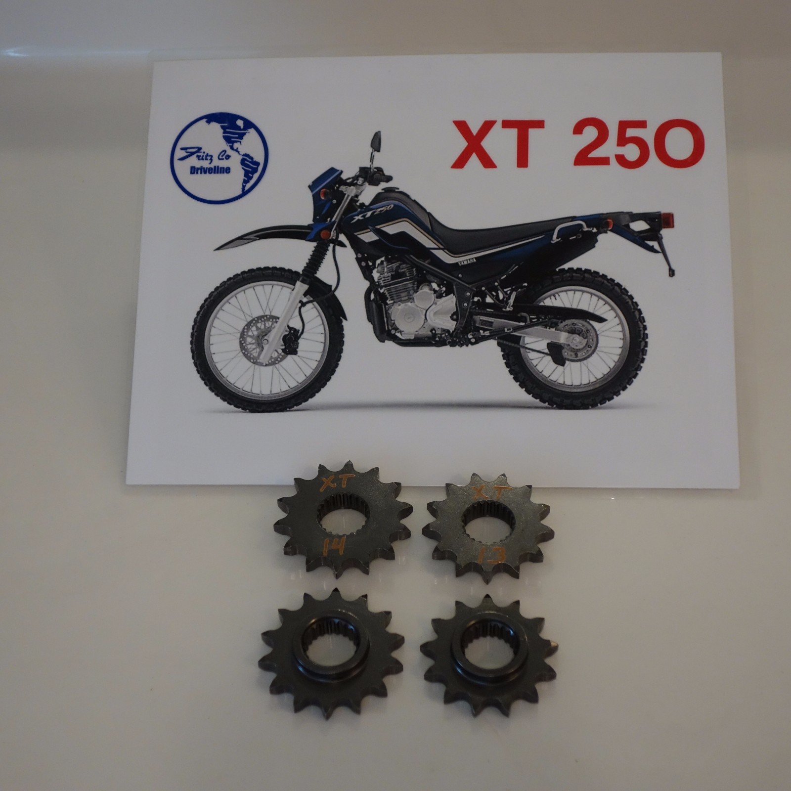 Yamaha XT 250 FRONT FRITZCO SPROCKET 14 tooth, 2008 to 2022