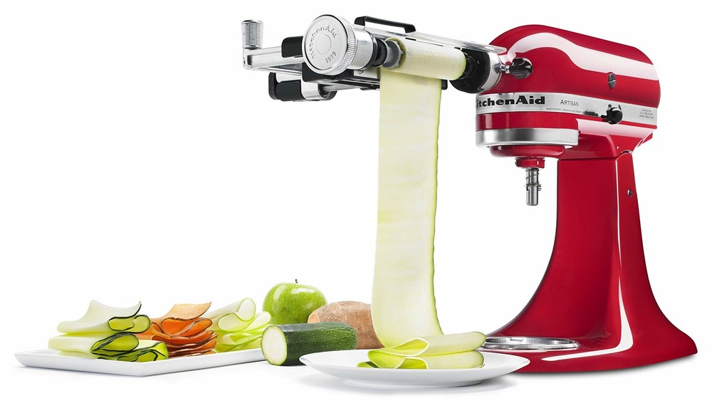 KitchenAid RKSMSCA Vegetable Sheet Cutter, 1, Metallic (Used)