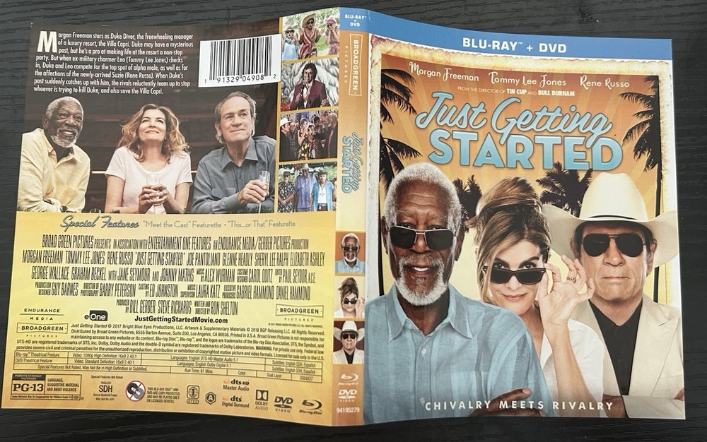 Just Getting Started Blu-Ray & DVD Slipcover (SLIPCOVER ONLY)