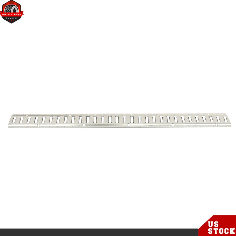 Carbon Steel 4pc Durable E Track Tie Down Rail Kit Silver Galvanized Replacement