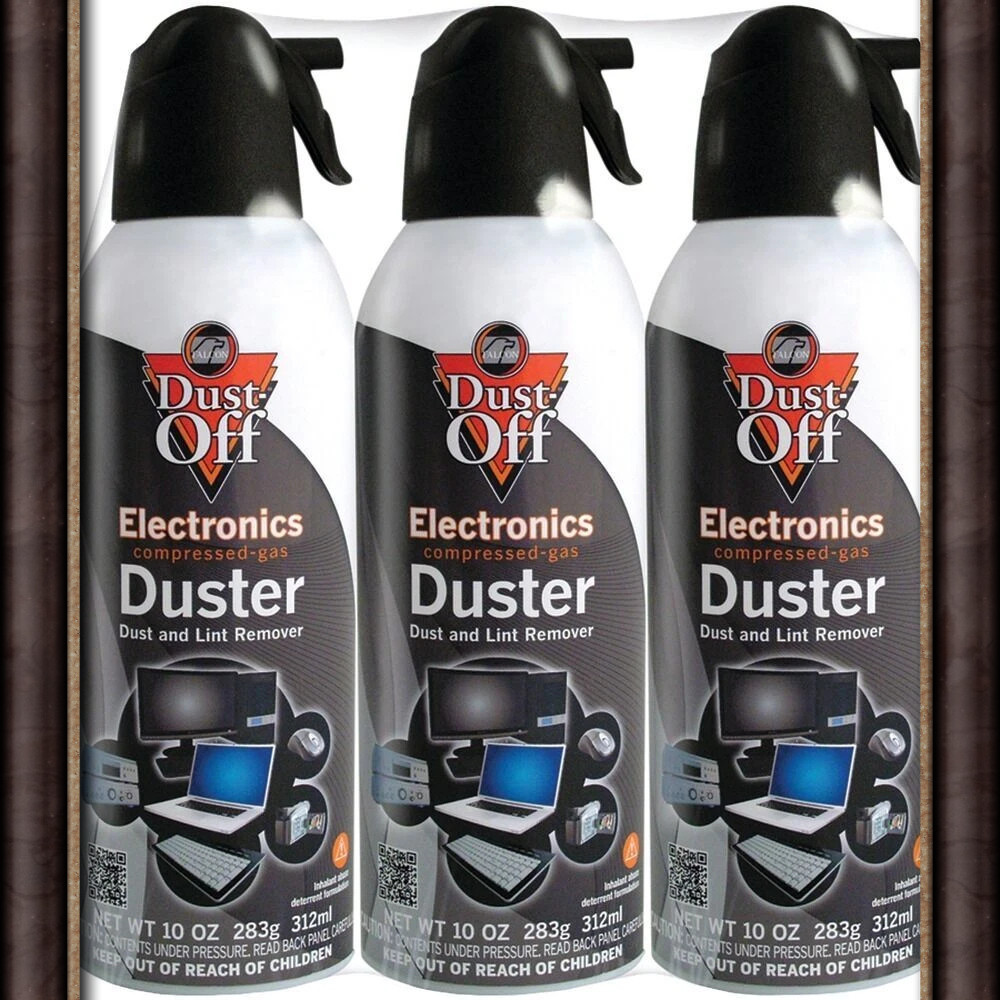 Falcon Compressed Air Gas Duster, 3-Pack 10oz – Computer, Keyboard & Electronics