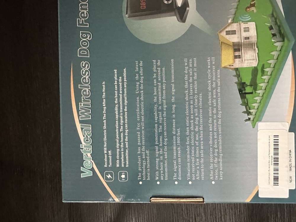Vertical wireless dog fence