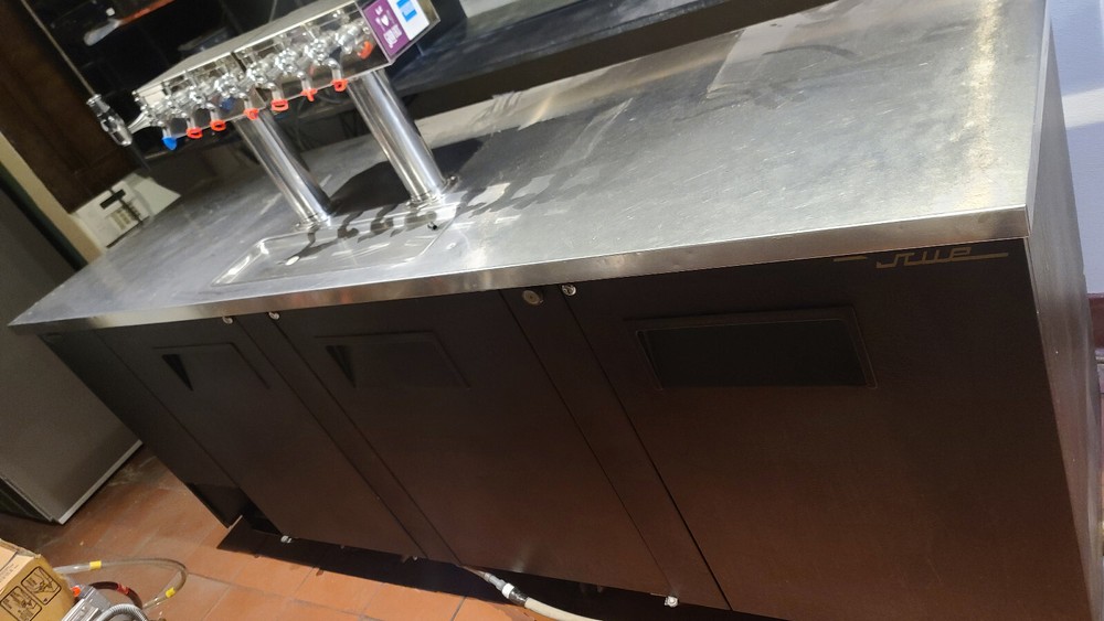 True 3 Door Refrigerator with Multi-Dispensors