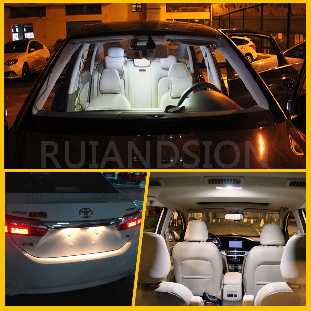 4pcs 6V BA9S T4W LED Indicator Dash Dome Light Side Parking Bulb Warm White