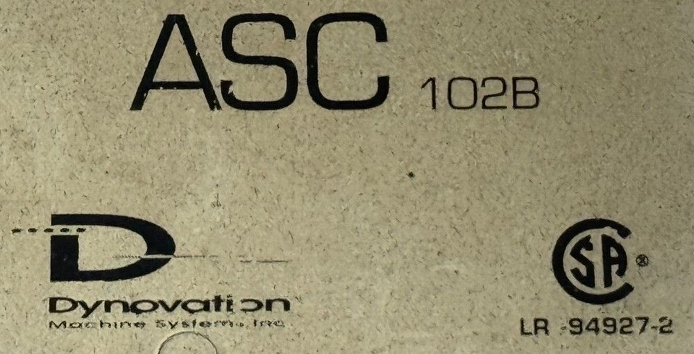 USED Dynovation ASC102B Flow Controller 120V 60HZ 110V