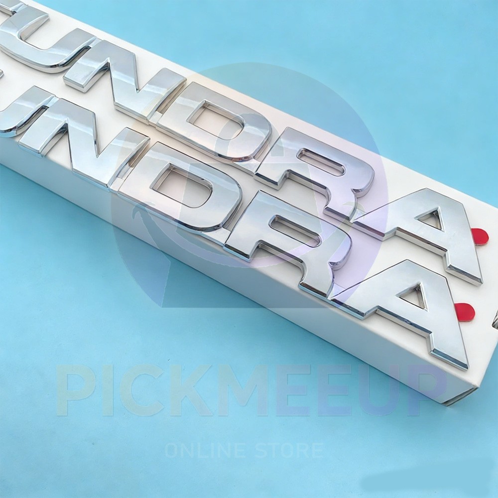 Chrome Side Door Badges Tailgate Letters Emblem For 2007-2013 Tundra Replacement