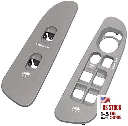 Driver and Passenger Grey Door Window Switch Panel Passenger & Driver Grey