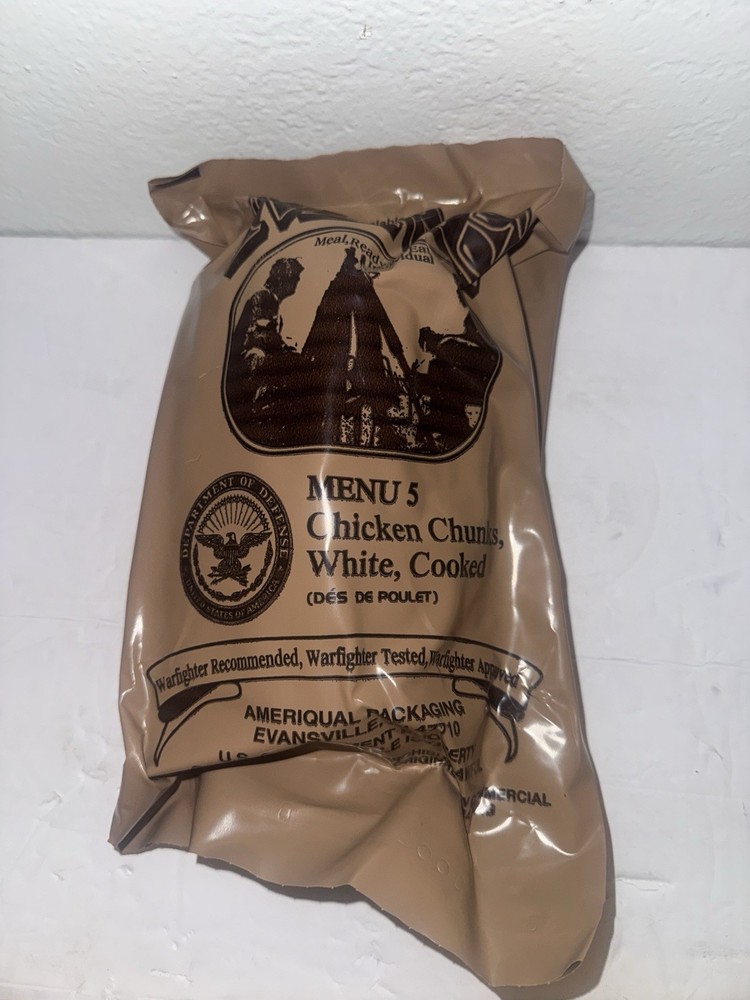 MRE Chicken Chunk White Cooked #5 Military Surplus