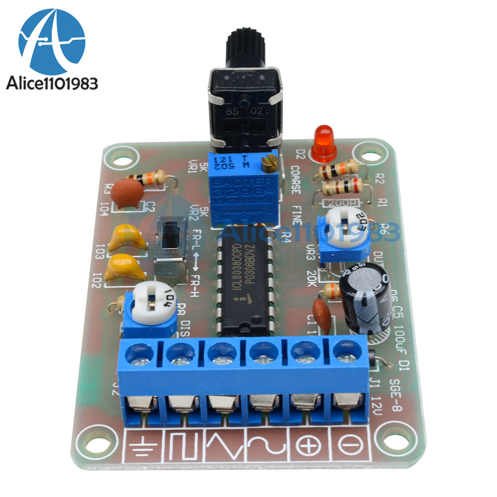 ICL8038 Monolithic Function Signal Generator Module Sine Square Triangle Welded