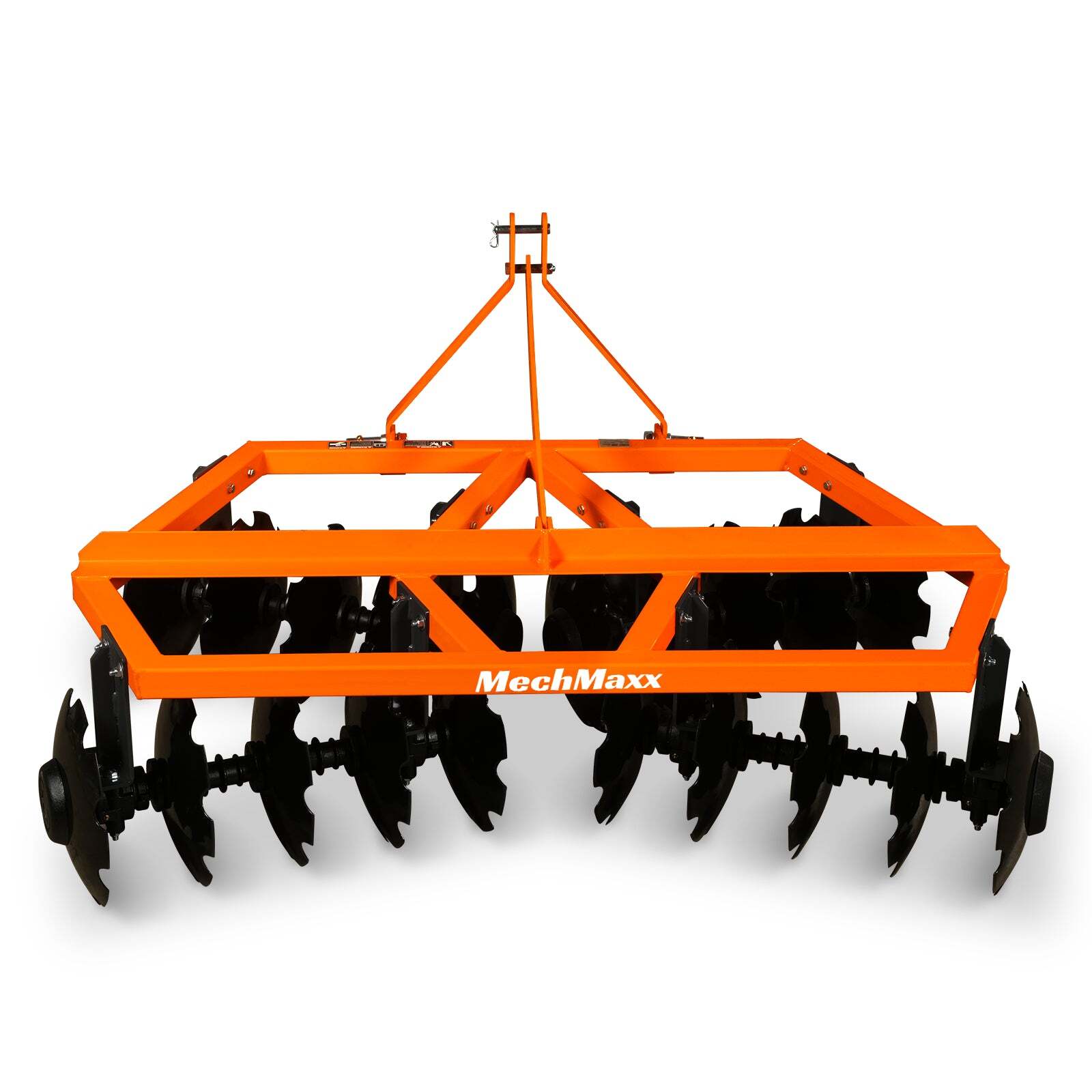 MechMaxx 3 Point Hitch 72" Notched Disc Harrow Plow Tractor Attachments, DH72