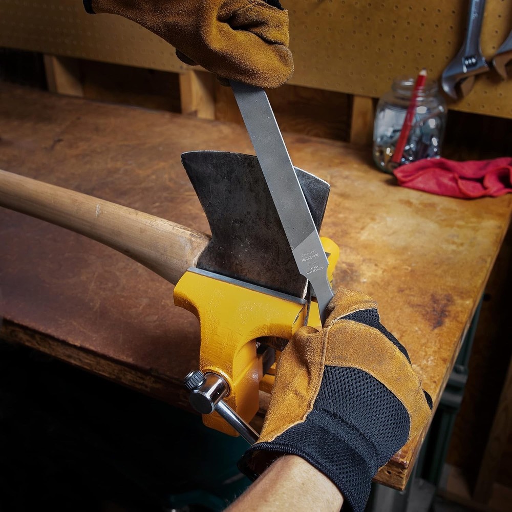 Crescent Nicholson 8" Rectangular Double/Single Cut Axe File - 06706NN