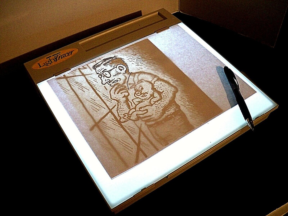 ART GRAPH LIGHT TRACER LIGHT BOX DRAWING SYSTEM 10" X 12"