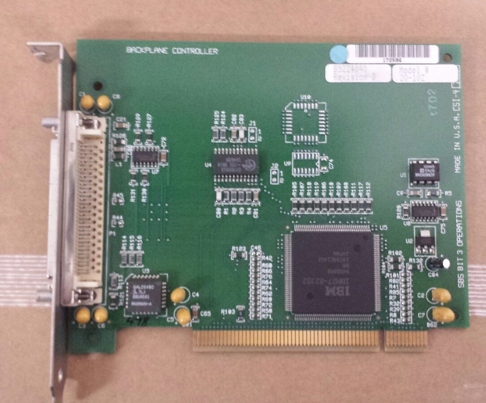SBS BIT 3 OPERATION 85224040 Rev D PCI Backplane Controller