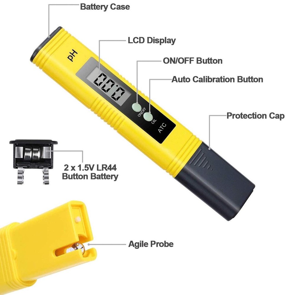 PH Meter, TDS Meter Combo, Pool Water Test Kit, PH Tester Digital, PPM Meter,...