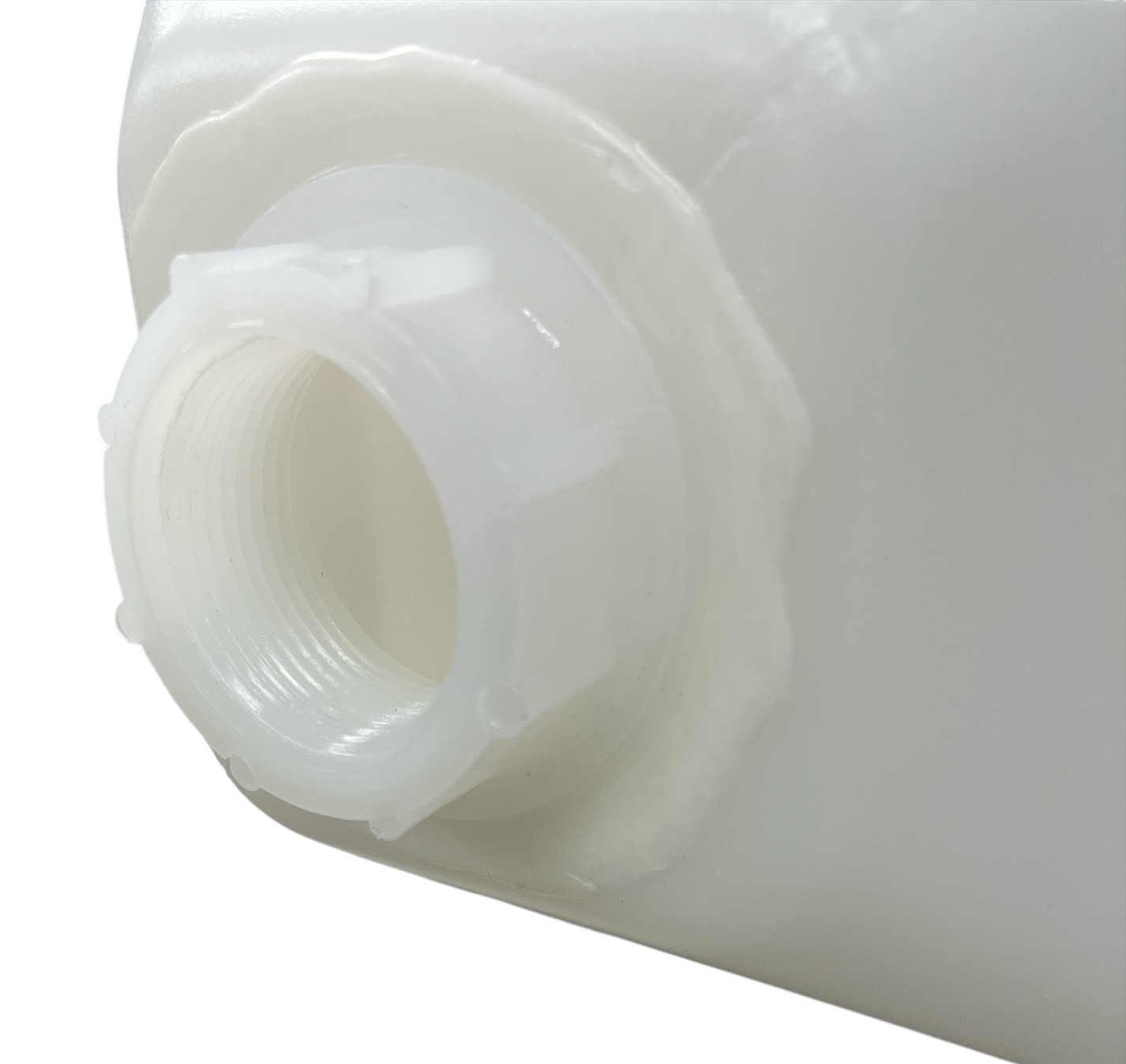 Ace Roto-Mold Blow Molded 5 Gallon Square Rinse White Tank 8" Lid - SPBM05-SQ8