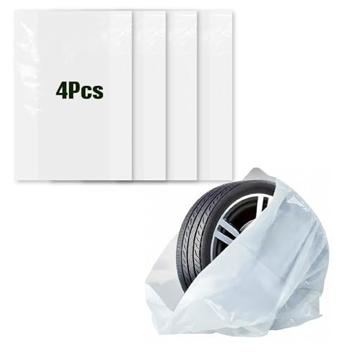 4-Pack tire Storage Bags, Waterproof Tire Covers for Storage & Transport, Tear