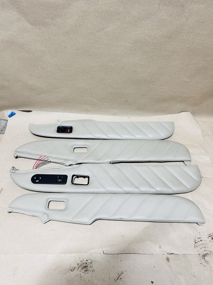 2004-2006 Cadillac Escalade PLATINUM Door Panel Upper Inserts SHALE  TAN OEM