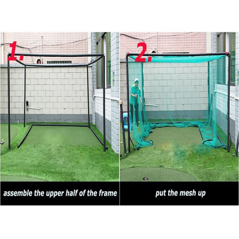 Golf Practice Hitting Target Driving Cage Training Aid Tool 9.8x9.8ft Foldable