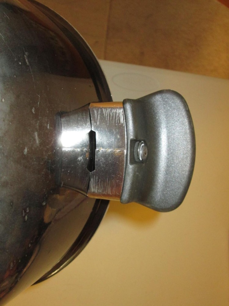 2 Pack Pot Pan Side Handle Replacement Single Hole Black with Mounting Screws