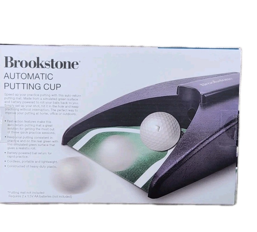 NIB! Brookstone Automatic Putting Cup