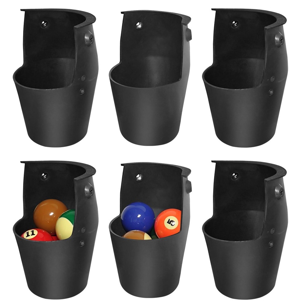 Pool Table Pockets Replacement Pockets for Billiard Table Set of 6