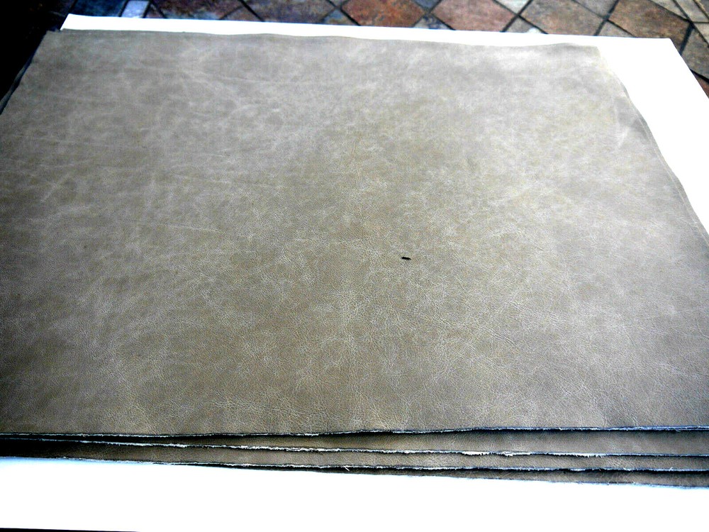 Leather panels 4 Pieces large,LT MossTop Quality 18" x 24"