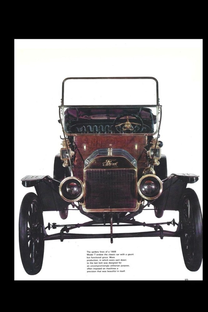 Page Print For Wall Decor Classic Model T Ford 1908