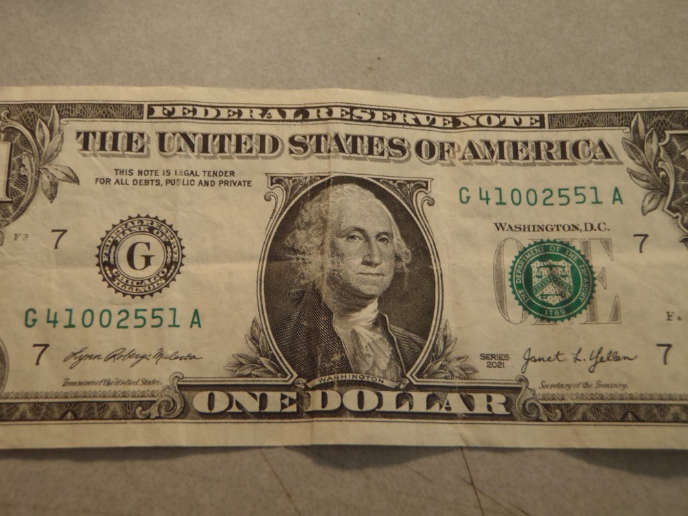 ERROR NOTE $1 Bill ~ Gas Pump Error Raised 51 A Serial Number