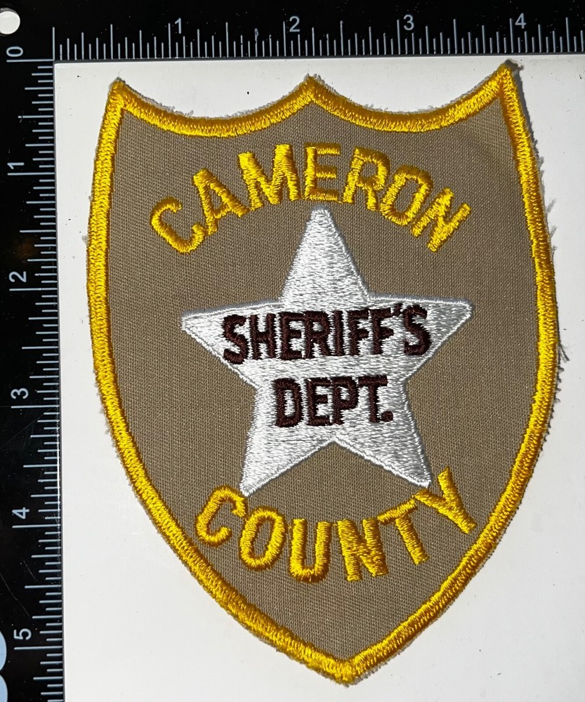 VINTAGE OBSOLETE Cameron County Texas TX Sheriff Patch