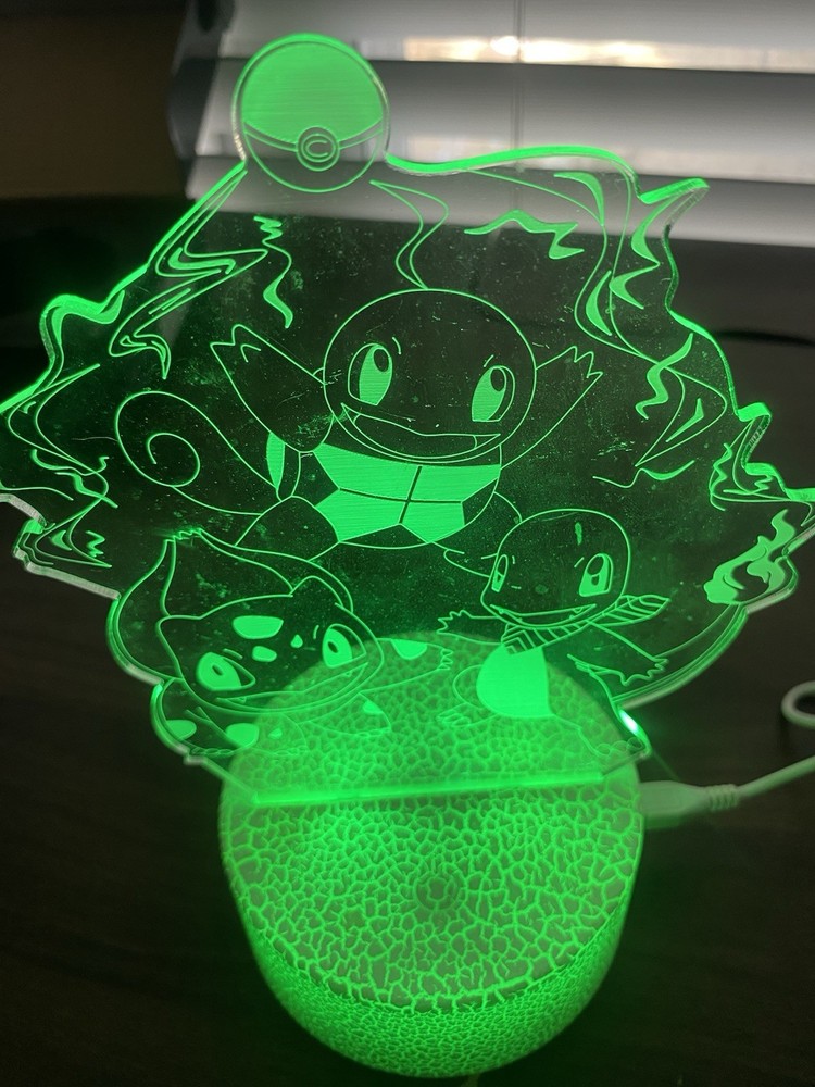 Creative 3D Visualization Lamp Ft. Pokémon