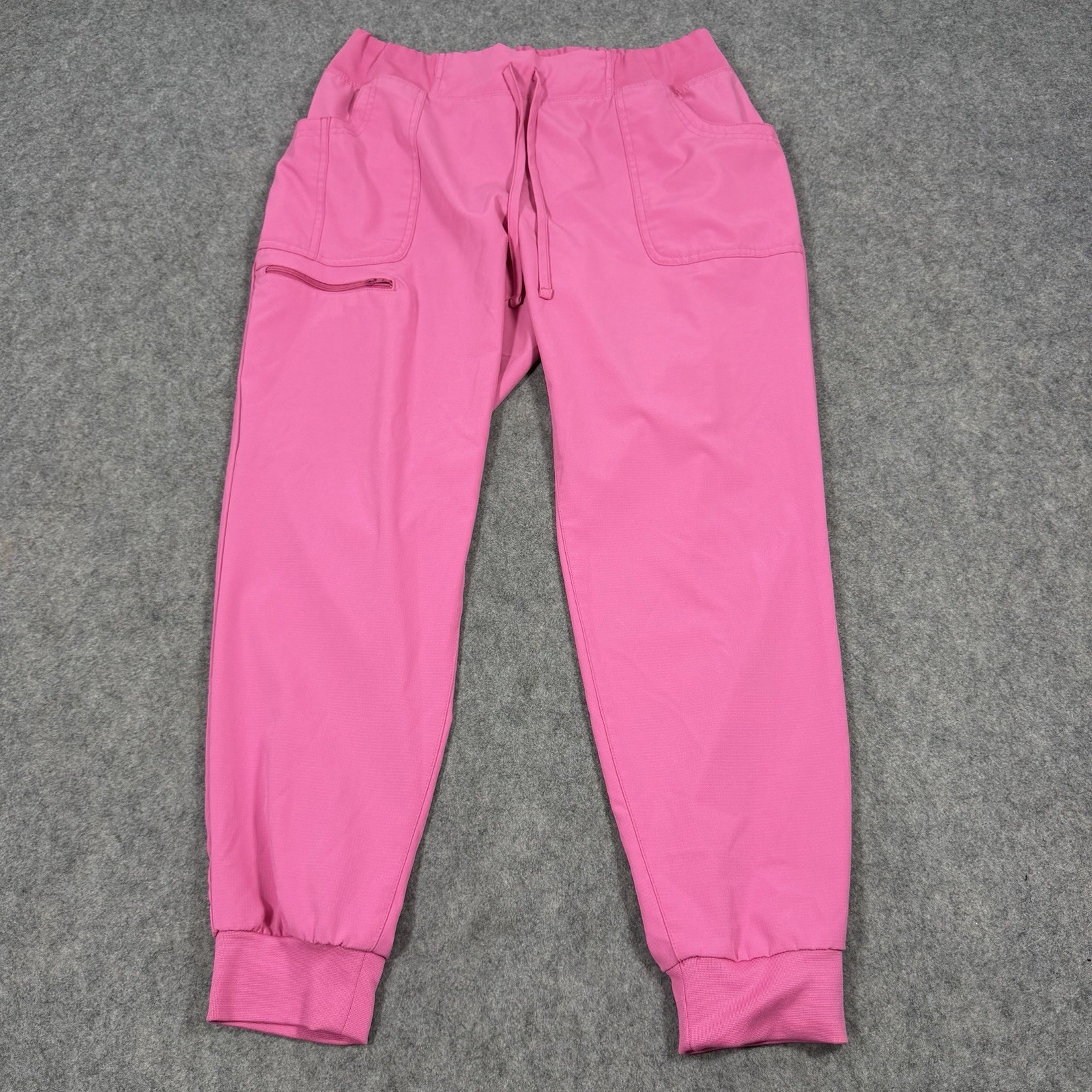 Heart Soul Scrubs Pants Women's Size Large Petite (Actual Fits W34xL29) Hot Pink