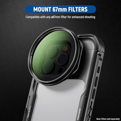 Cage, Quick Release Video Rig Phone Stabilizer Compatible with iPhone 16 Pro