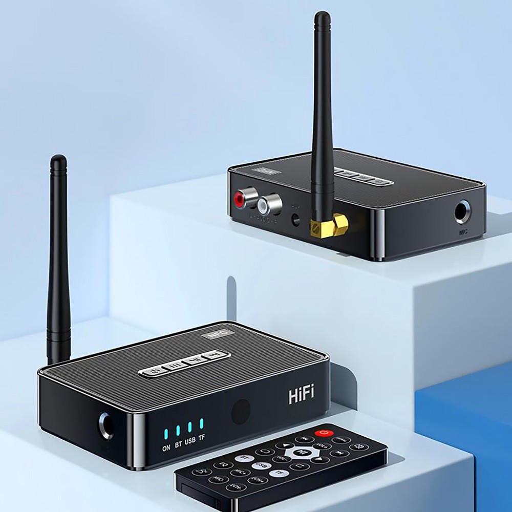 3in1 Bluetooth 5.1 Receiver Wireless NFC to RCA Stereo Audio Amplifier Adapter U