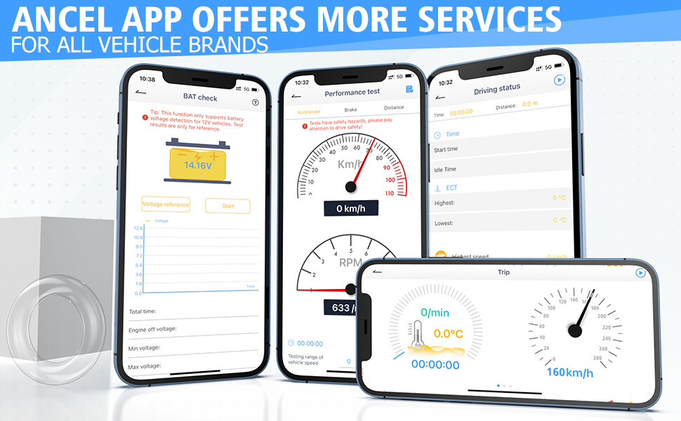 ANCEL BD300 OBD2 Scanner Bluetooth Code Reader Car Diagnostic Scan Tool For BMW