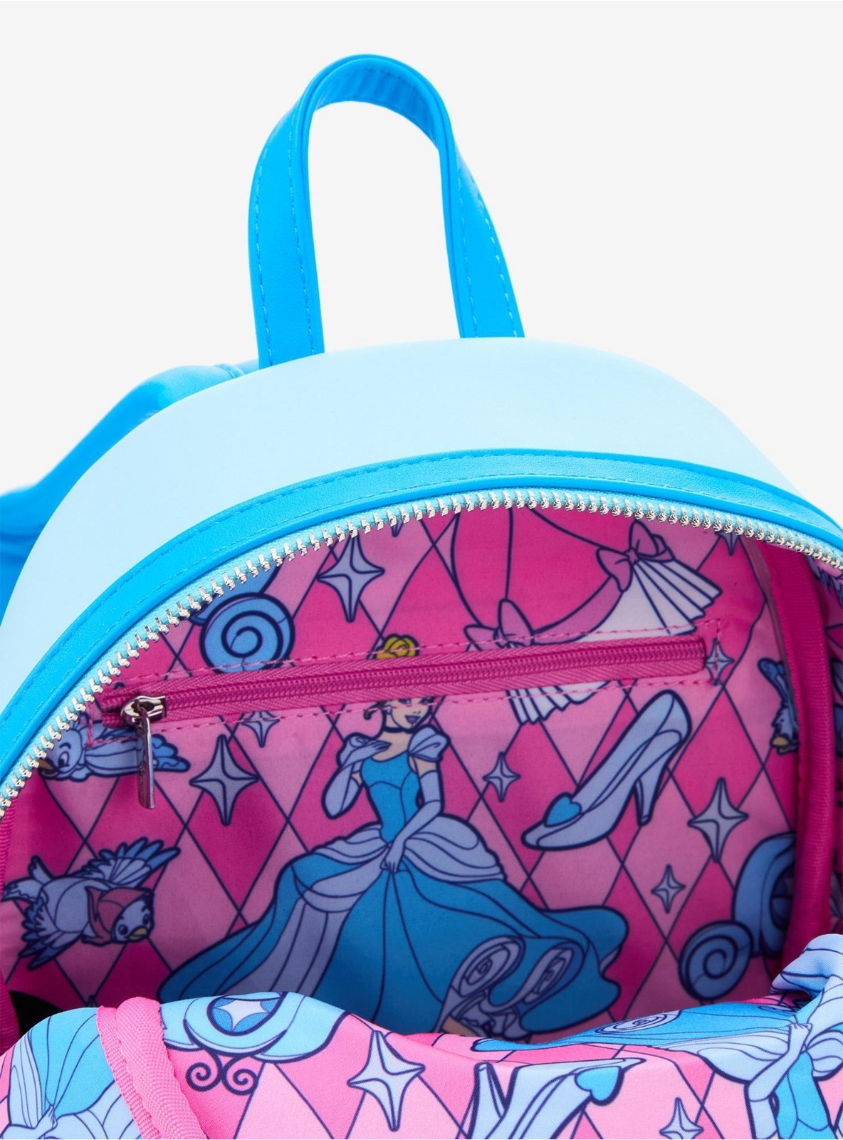 Loungefly Disney Cinderella Stained Glass Portrait Mini Backpack ☆NWT