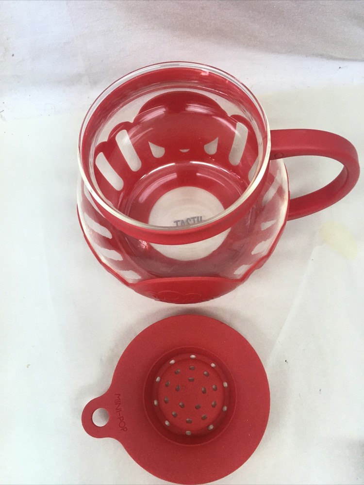 “Tasty” 1.5qt. Microwave Mini-pop Popcorn Maker - Red