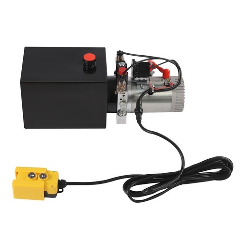 12V 8 Quart Double Acting Hydraulic Electric Pump with Remote Control