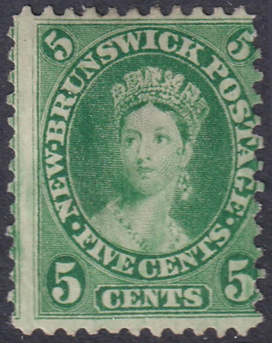 New Brunswick 1860 Sc 8  MNG(*) small centre thin