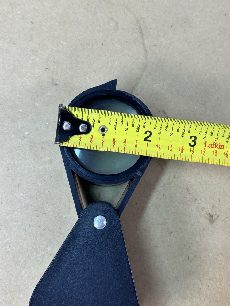 Unique Vintage Black Foldable Magnifying Glass for Science Lab Decor