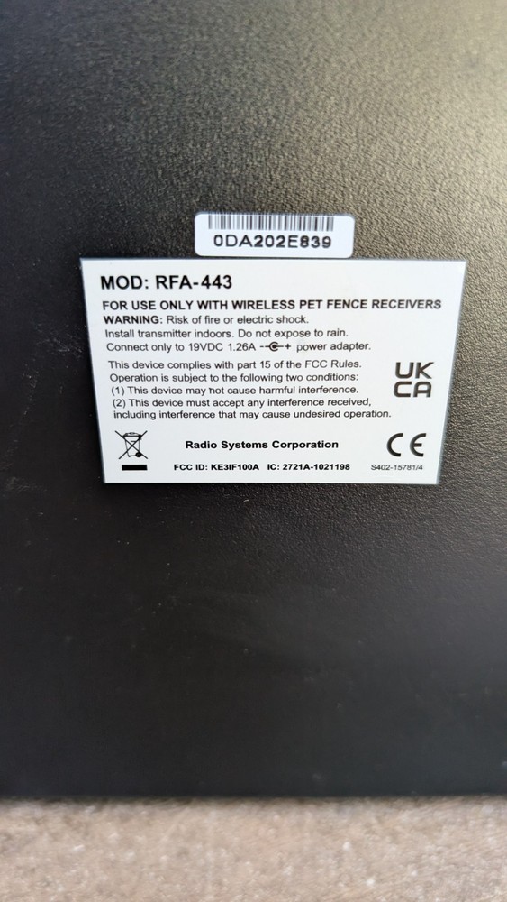PetSafe RFA-443 Wireless Pet Containment System