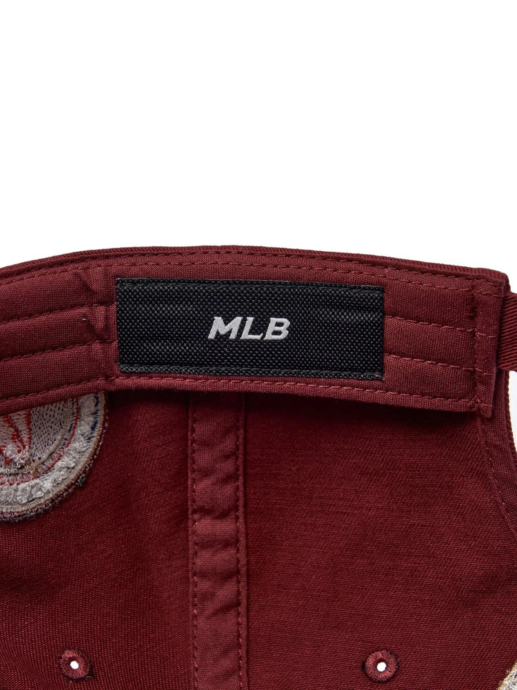 MLB Boston Red Sox Cap Burgundy, Coopers Town Patch Adjustable
