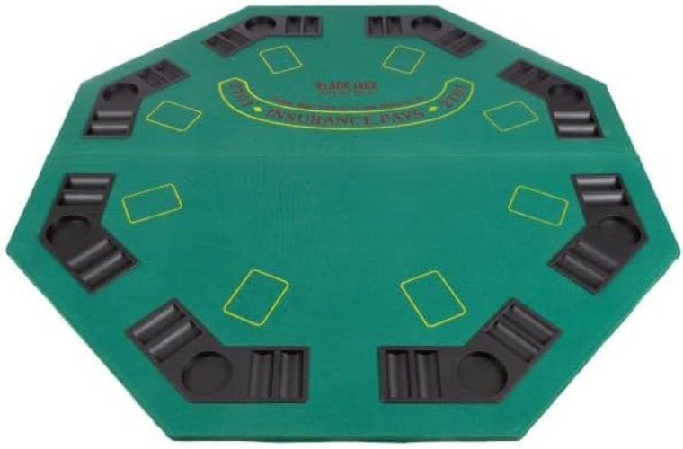 Transform Your Game Night with 48-Inch Octagonal Folding Poker Table Top