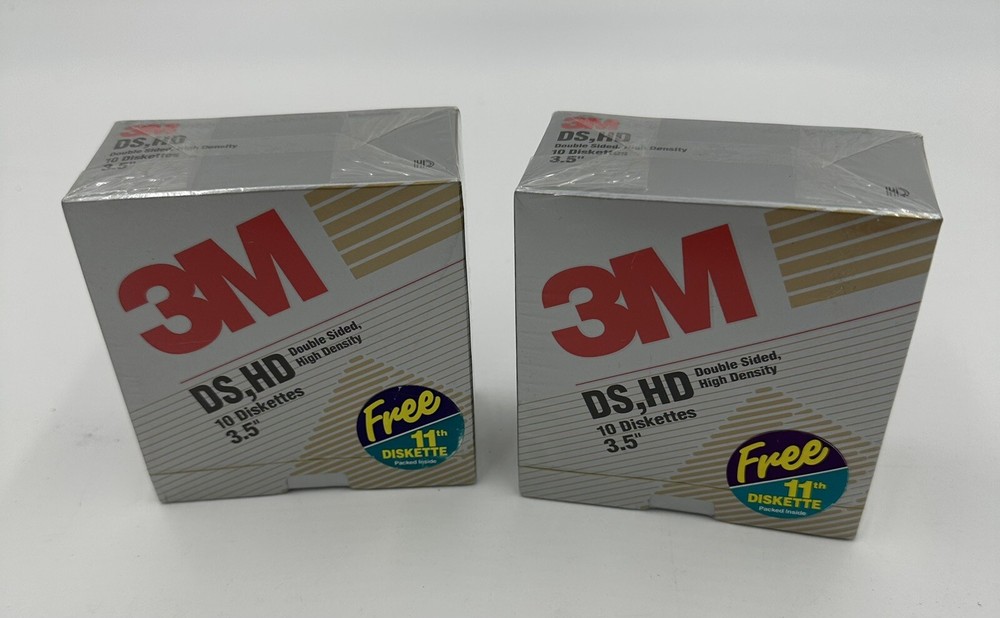22 Count 3M High Density 3.5" Diskettes DS HD Floppy Disks