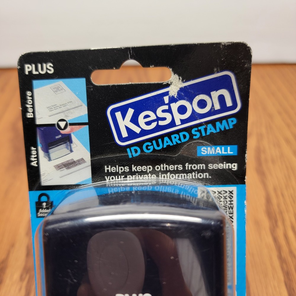 Kespon Plus ID Guard Stamp Small Black 1 Pad