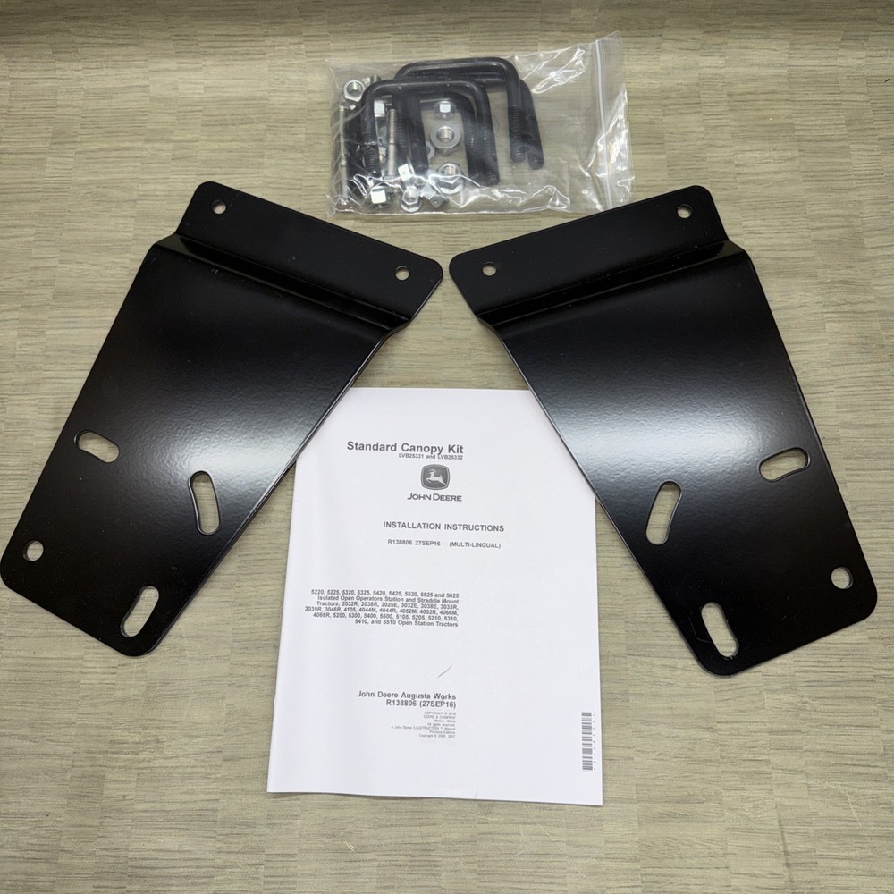 John Deere LVB25332 Canopy Mounting Bracket and Hardware Kit