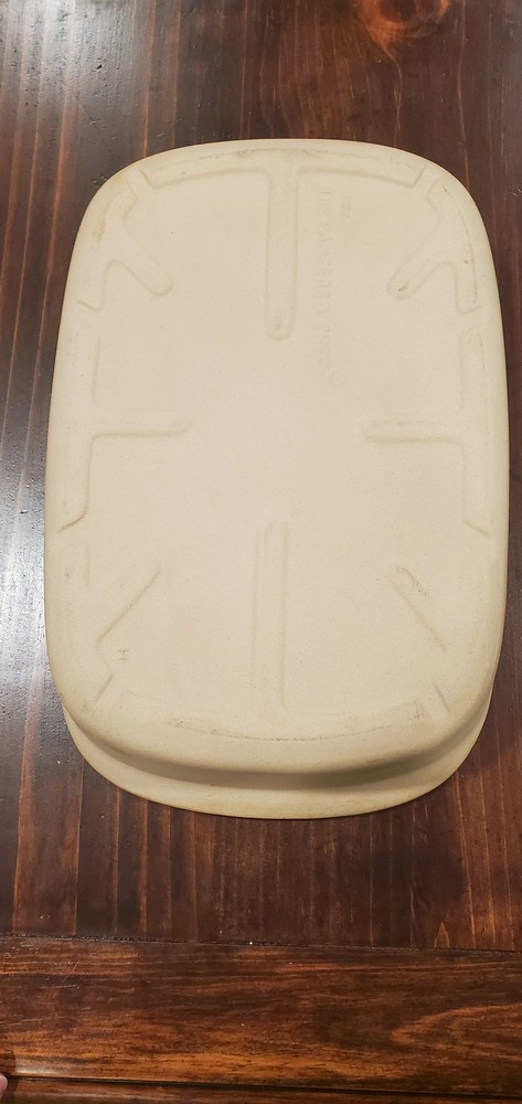 The Pampered Chef Large Rectangular Baker Stone Stoneware Baking Pan Dish