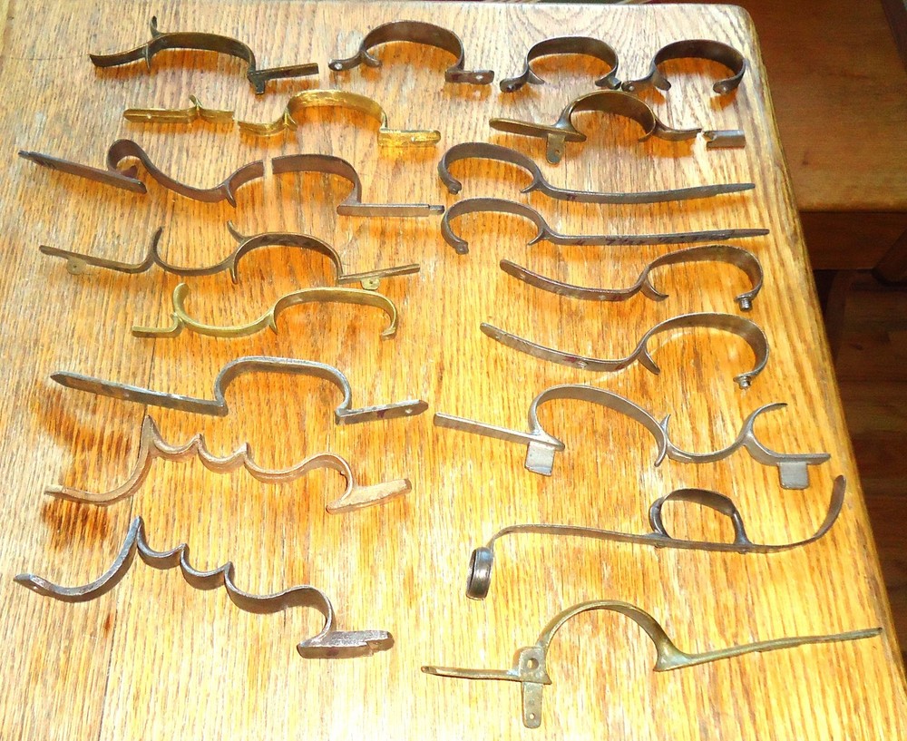 Muzzleloader Trigger Guards, Brass and Iron Mixed Lot, Jaeger, Shotgun, Hawken