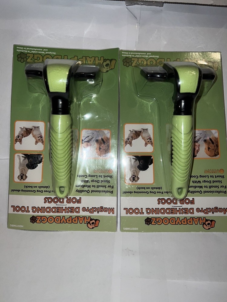 ( 2)HappyDogz Magic Pro Deshedding Tool (Small/Medium)