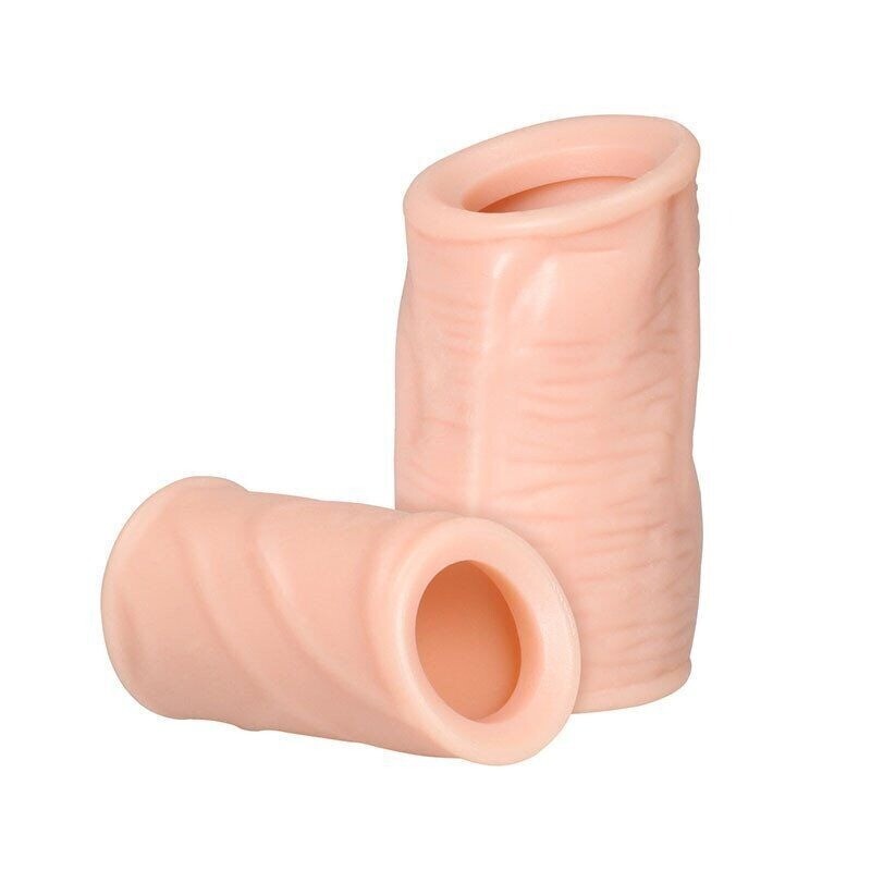 S+L Reusable Delayed Ejaculation Bigger Glans Penis Enlarger Sleeve Extender