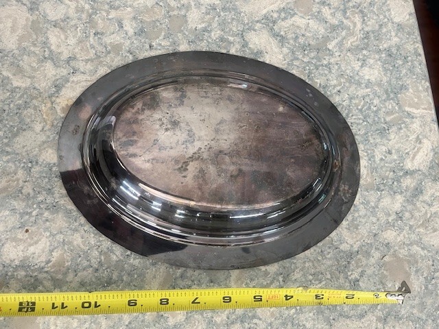 Silver Plated Oval Bowl